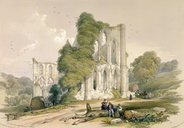Abbazia di Rievaulx, dalla facciata est, da 